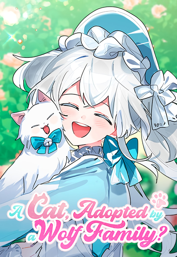 couverture du Manhwa A Cat, Adopted by a Wolf Family ?