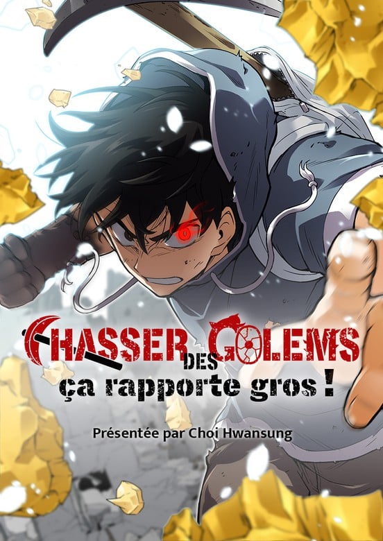 couverture du Manhwa Chasser des golems, ça rapporte gros !