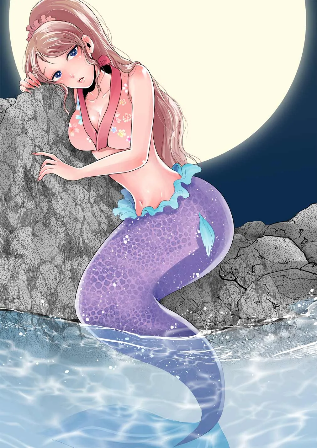 couverture du Manhwa La d&eacute;licate sir&egrave;ne et l'invit&eacute; ind&eacute;sirable
