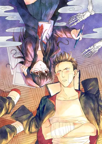couverture du Manhwa Le rebelle qui détestait les fantômes et la fille fan d'horreur