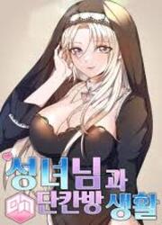couverture du Manhwa Life In A Single Room With A Saintess