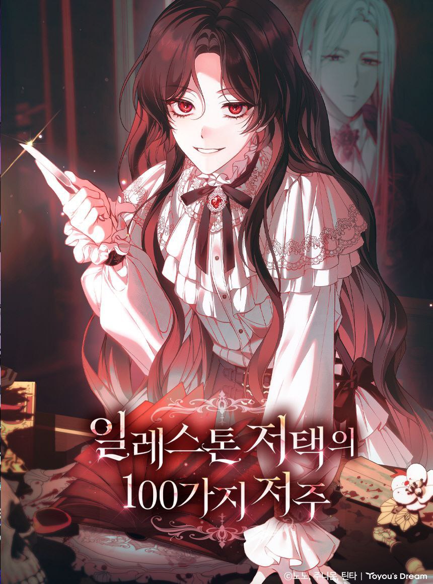 couverture du Manhwa The 100 Curses of Illeston Mansion