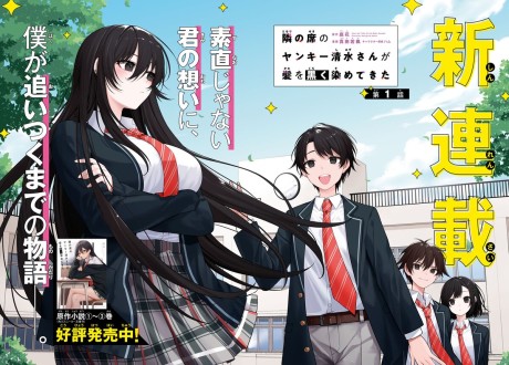 couverture du Manga Tonari No Seki No Yankee Shimizu-San Ga Kami O Kuroku Sometekita
