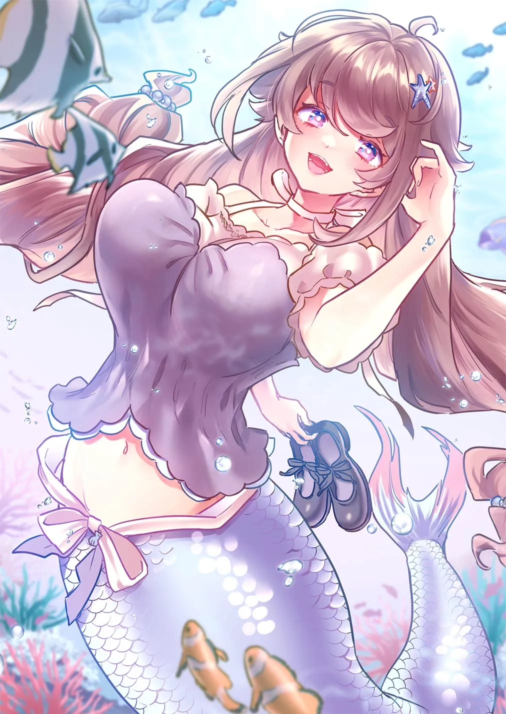 couverture du Manhwa Une sir&egrave;ne a jet&eacute; son d&eacute;volu sur moi alors que je suis f&eacute;tichiste de jambes !